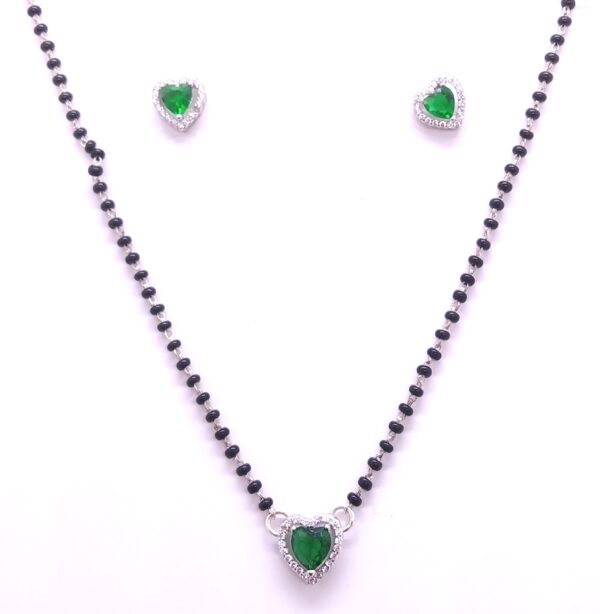 Mangalsutra, Earring(black beads neckales)