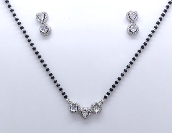 Mangalsutra ,Earring (black beads neckales)